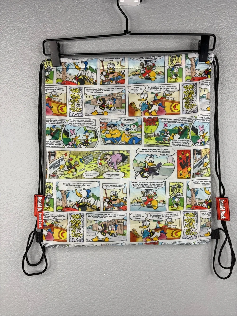 Donald Duck Retro Cartoons Drawstring Backpack - Picture 2 of 7